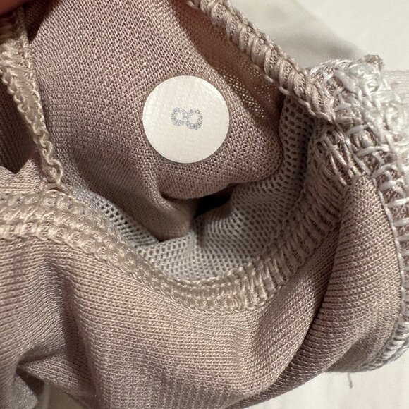 Lululemon Double Tap II Sports Workout Gym Bra White Luxtreme Mesh Size 8 - Picture 7 of 9